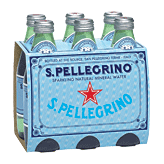 S. Pellegrino  sparkling natural mineral water, 6- 8.45 fl oz glass bottles Left Picture